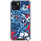NFL Tennessee Titans Tropical Print iPhone 13 Mini Clear Case