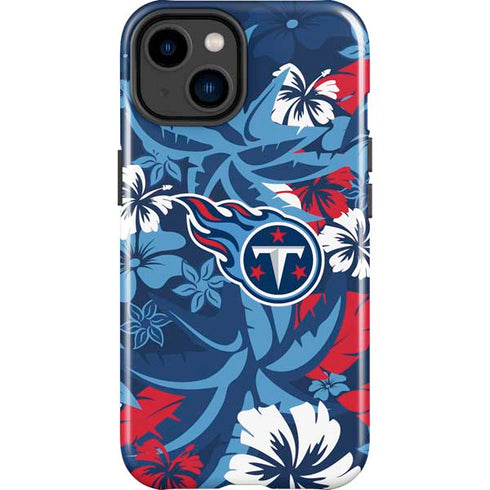 NFL Tennessee Titans Tropical Print iPhone 15 Plus Impact Case