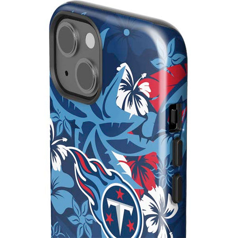NFL Tennessee Titans Tropical Print iPhone 15 Plus Impact Case