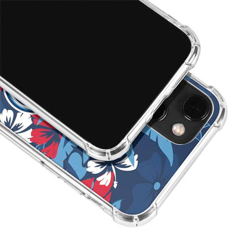 NFL Tennessee Titans Tropical Print iPhone 14 Plus Clear Case