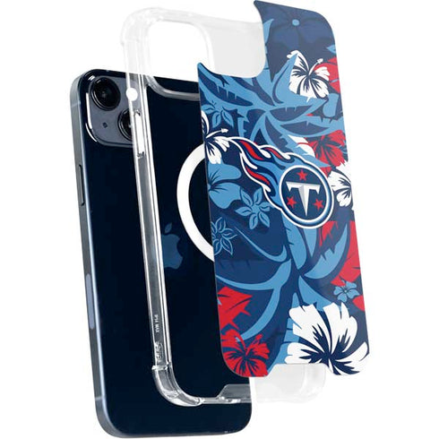 NFL Tennessee Titans Tropical Print iPhone 15 Plus MagSafe Case