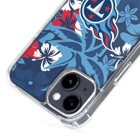 NFL Tennessee Titans Tropical Print iPhone 15 Plus MagSafe Case