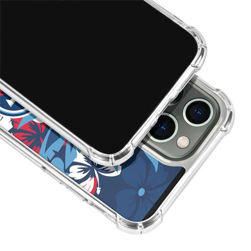 NFL Tennessee Titans Tropical Print iPhone 15 Pro Clear Case