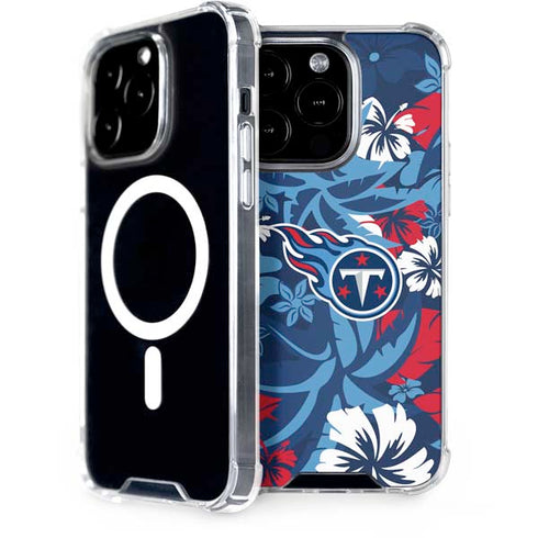 NFL Tennessee Titans Tropical Print iPhone 15 Pro MagSafe Case