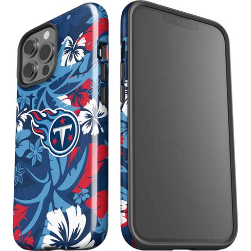 NFL Tennessee Titans Tropical Print iPhone 15 Pro Max Impact Case