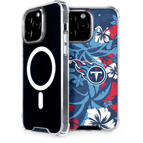 NFL Tennessee Titans Tropical Print iPhone 14 Pro Max MagSafe Case