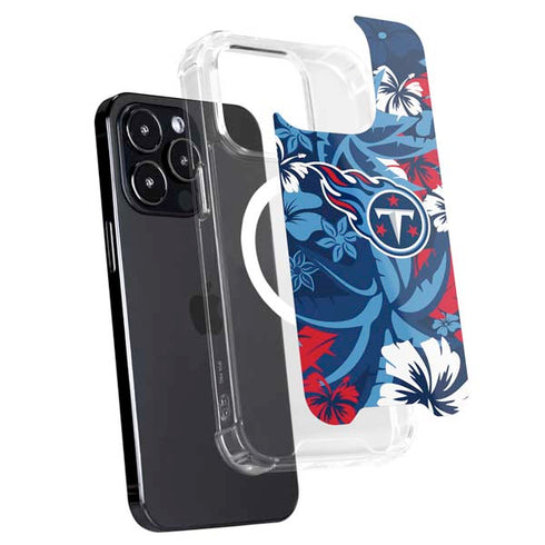 NFL Tennessee Titans Tropical Print iPhone 14 Pro Max MagSafe Case