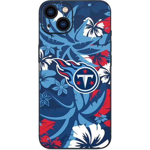 NFL Tennessee Titans Tropical Print iPhone 14 Skin