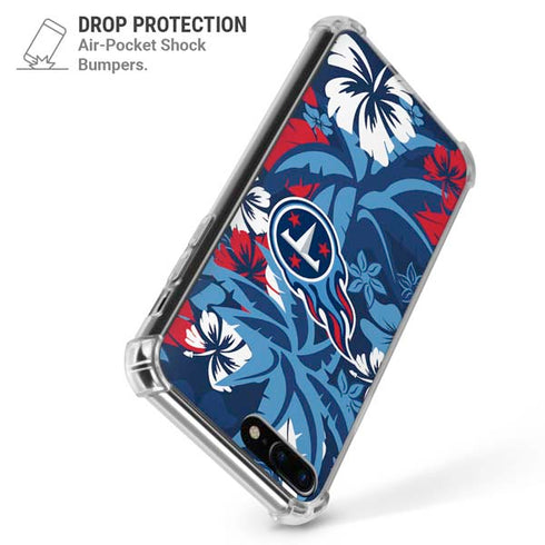 NFL Tennessee Titans Tropical Print iPhone 7/8 Plus Clear Case