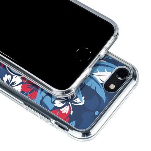 NFL Tennessee Titans Tropical Print iPhone SE (2nd & 3rd Gen) Clear Case