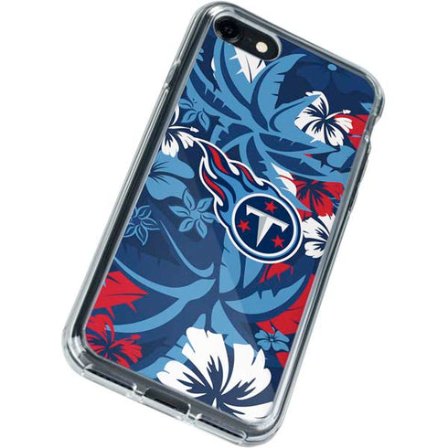 NFL Tennessee Titans Tropical Print iPhone SE (2nd & 3rd Gen) Clear Case