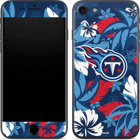 NFL Tennessee Titans Tropical Print iPhone SE (2nd & 3rd Gen) Skin