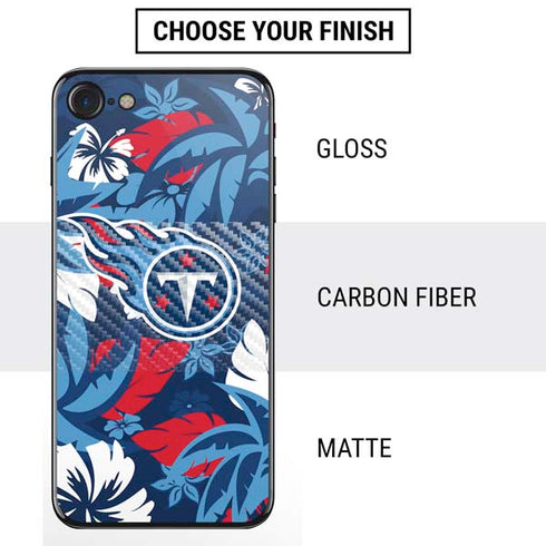 NFL Tennessee Titans Tropical Print iPhone SE (2nd & 3rd Gen) Skin