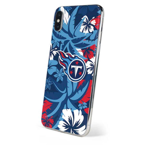 NFL Tennessee Titans Tropical Print iPhone XS Max Skin