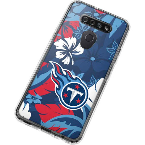 NFL Tennessee Titans Tropical Print LG K51/Q51 Clear Case