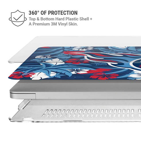 NFL Tennessee Titans Tropical Print MacBook Air 15in (2023-2025) Case plus Skin