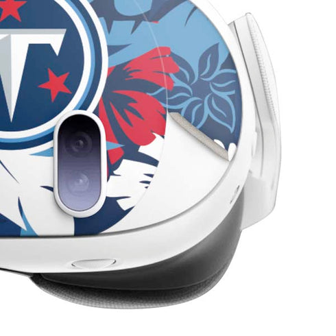 NFL Tennessee Titans Tropical Print Meta Quest 3 Skin