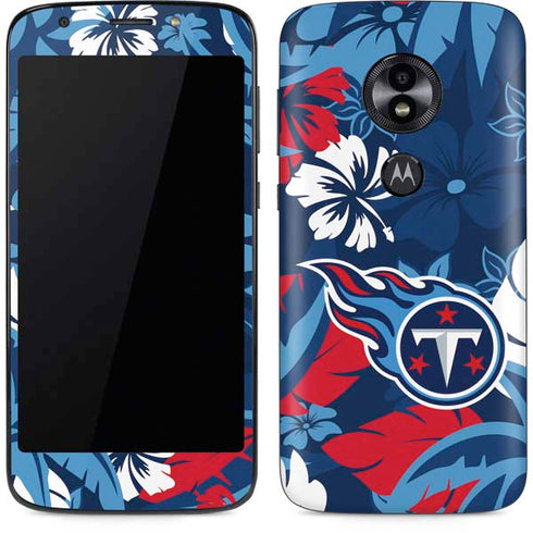 NFL Tennessee Titans Tropical Print Moto E5 Play Skin