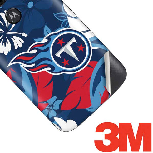NFL Tennessee Titans Tropical Print Moto E5 Play Skin