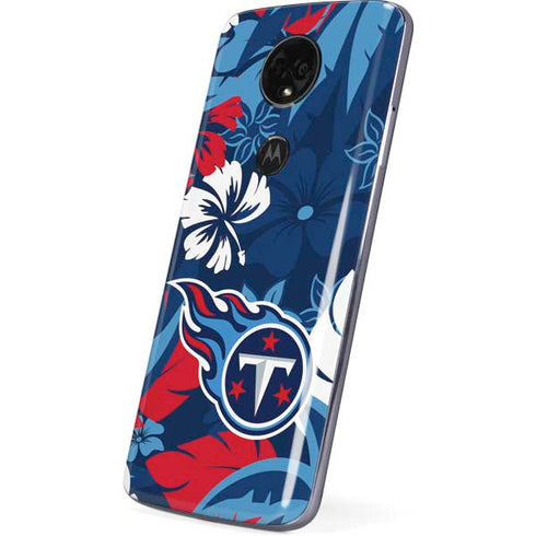NFL Tennessee Titans Tropical Print Moto E5 Plus Skin