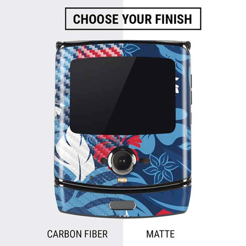 NFL Tennessee Titans Tropical Print Motorola RAZR Skin