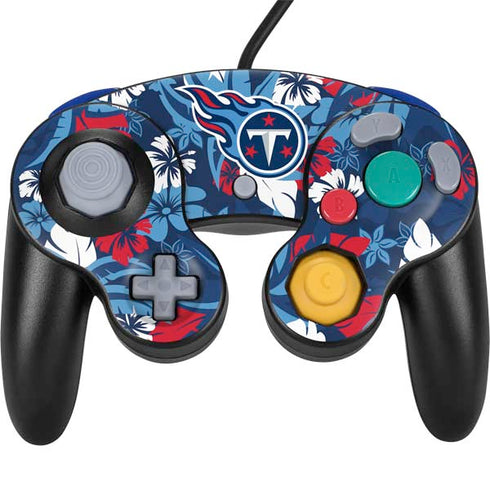 NFL Tennessee Titans Tropical Print Nintendo GameCube Controller Skin