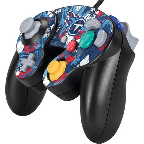NFL Tennessee Titans Tropical Print Nintendo GameCube Controller Skin
