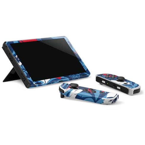 NFL Tennessee Titans Tropical Print Nintendo Switch OLED (2021) Skin