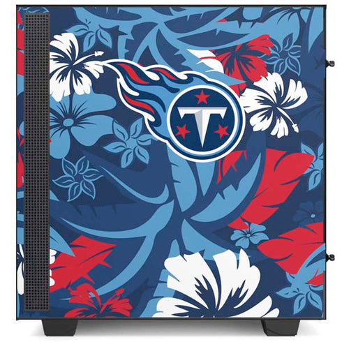 NFL Tennessee Titans Tropical Print NZXT H510 Compact ATX Mid-Tower Case Skin