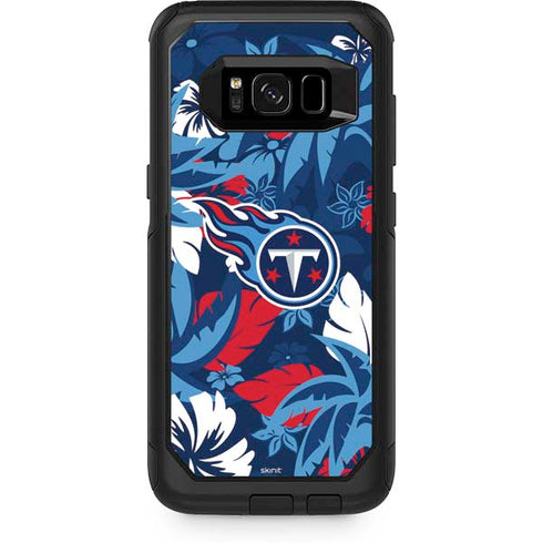 NFL Tennessee Titans Tropical Print Otterbox Commuter Galaxy Skin