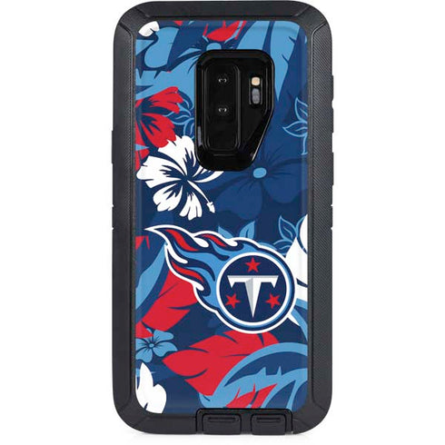 NFL Tennessee Titans Tropical Print Otterbox Defender Galaxy Skin