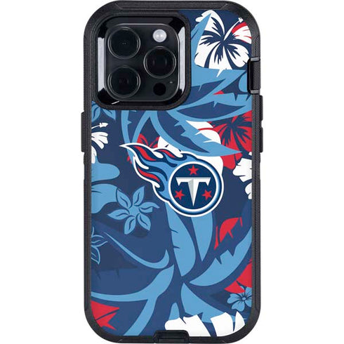 NFL Tennessee Titans Tropical Print Otterbox Defender iPhone Skin