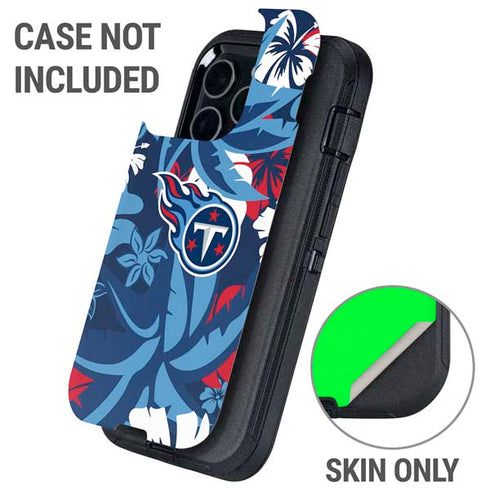 NFL Tennessee Titans Tropical Print Otterbox Defender iPhone Skin