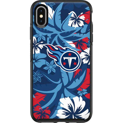 NFL Tennessee Titans Tropical Print Otterbox Symmetry iPhone Skin