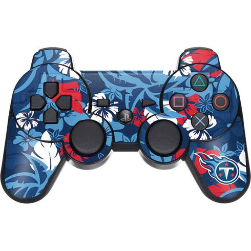 NFL Tennessee Titans Tropical Print PS3 Dual Shock wireless controller Skin