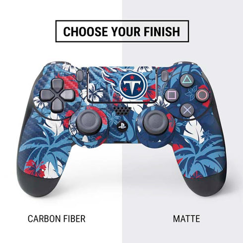 NFL Tennessee Titans Tropical Print PS4 Controller Skin