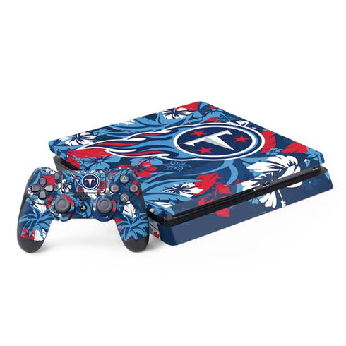 NFL Tennessee Titans Tropical Print PS4 Slim Bundle Skin