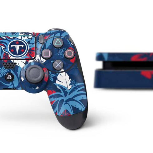 NFL Tennessee Titans Tropical Print PS4 Slim Bundle Skin