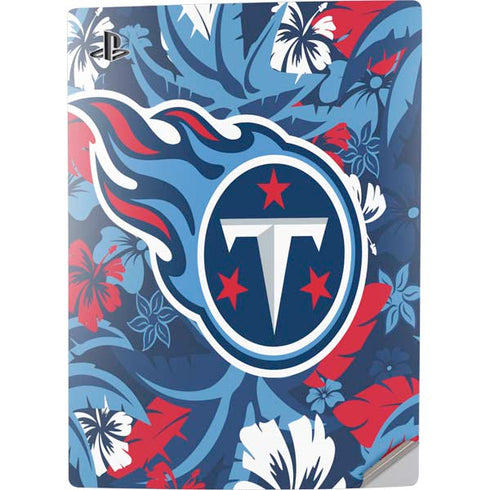 NFL Tennessee Titans Tropical Print PS5 Digital Edition Console Skin