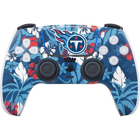 NFL Tennessee Titans Tropical Print PS5 Controller Skin