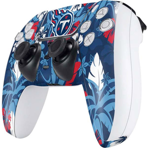 NFL Tennessee Titans Tropical Print PS5 Controller Skin