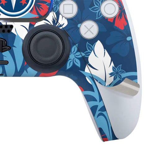 NFL Tennessee Titans Tropical Print PS5 Controller Skin
