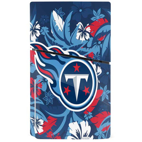 NFL Tennessee Titans Tropical Print PS5 Slim Disk Console Skin