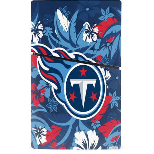 NFL Tennessee Titans Tropical Print PS5 Slim Digital Edition Bundle Skin
