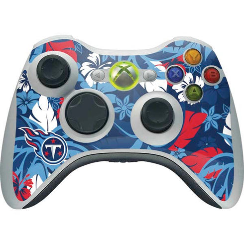 NFL Tennessee Titans Tropical Print Xbox 360 Wireless Controller Skin
