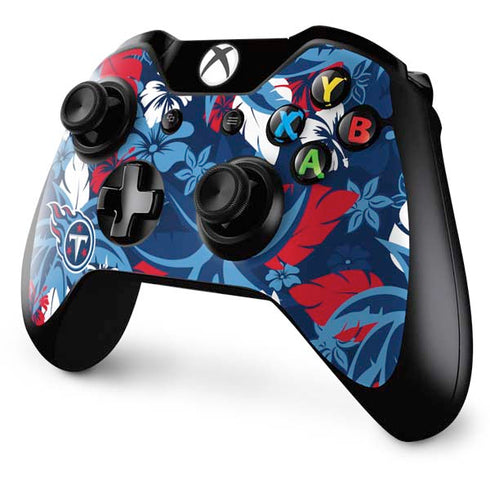 NFL Tennessee Titans Tropical Print Xbox One Controller Skin