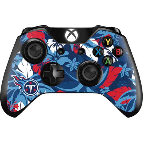 NFL Tennessee Titans Tropical Print Xbox One Controller Skin