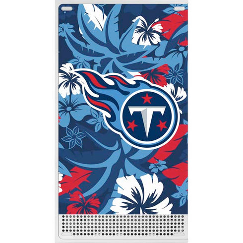 NFL Tennessee Titans Tropical Print Xbox Series S Console Skin