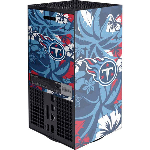 NFL Tennessee Titans Tropical Print Xbox Series X Console Skin