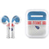 NFL Tennessee Titans White Striped Apple AirPods Skin
